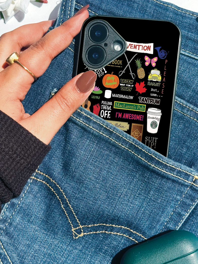 HIMYM The Playbook Edition Premium Glass Back Cover For iPhone 11,12,13,14,15,16,17 Models The Case & Co