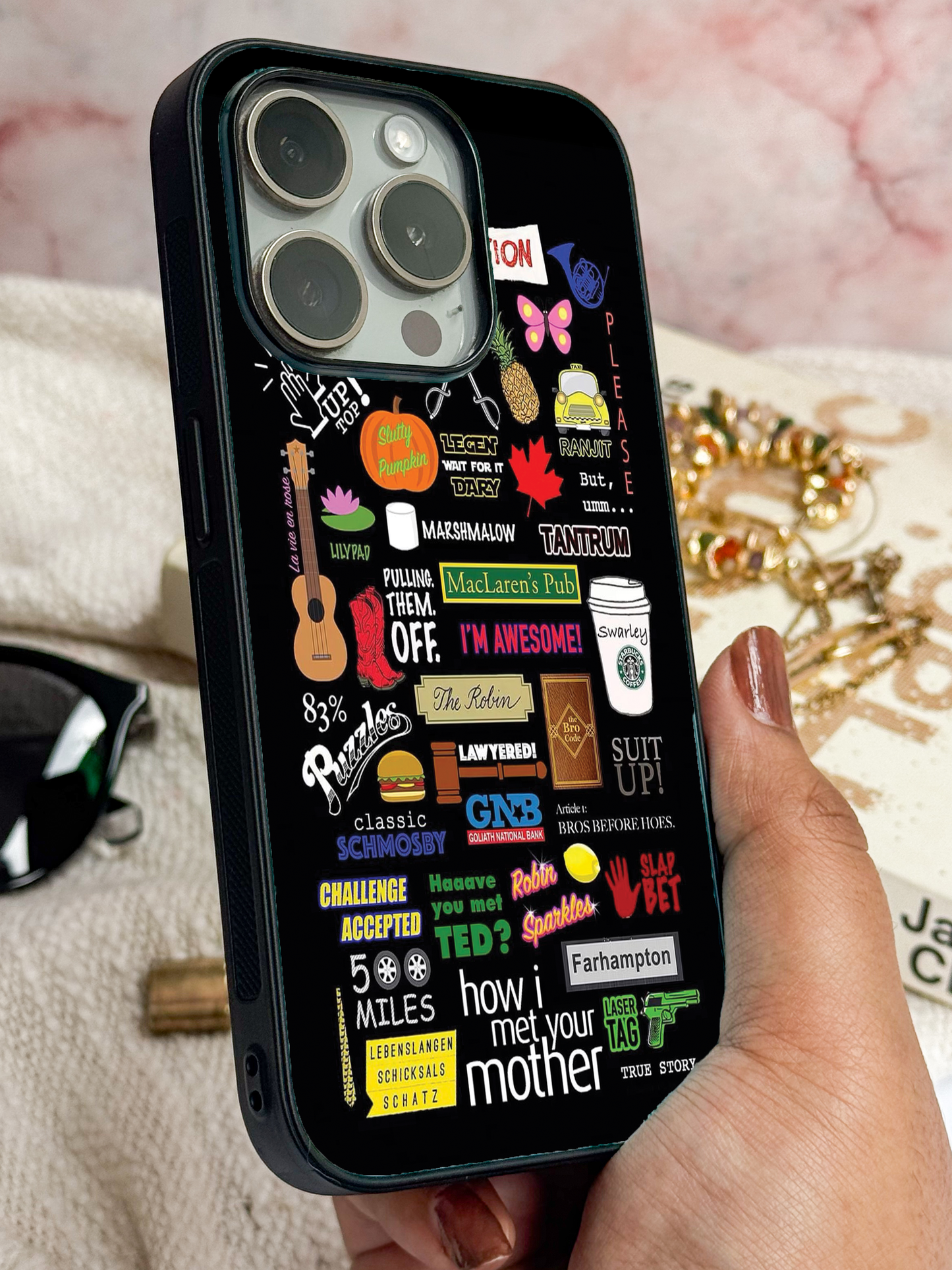 HIMYM The Playbook Edition Premium Glass Back Cover For iPhone 11,12,13,14,15,16,17 Models The Case & Co