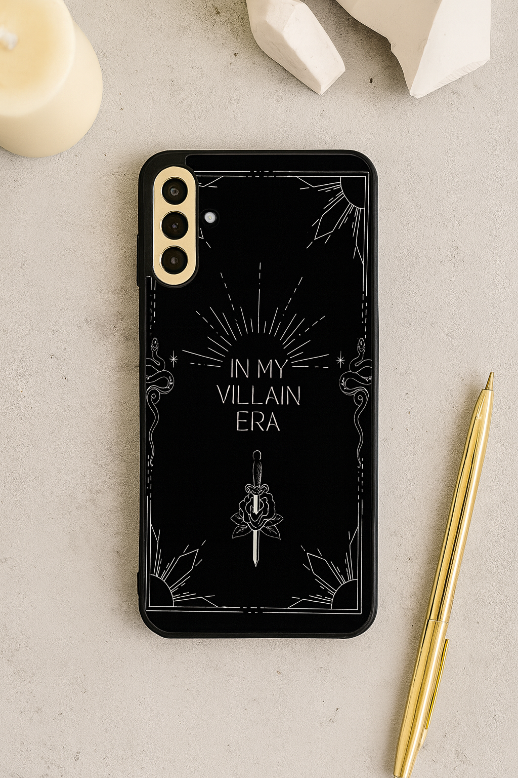 HIMYM Villain Energy Premium Glass Back Cover For Galaxy S, A, M & F Series The Case & Co