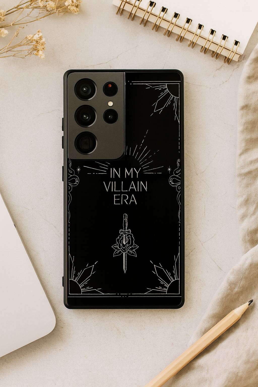 HIMYM Villain Energy Premium Glass Back Cover For Galaxy S, A, M & F Series The Case & Co