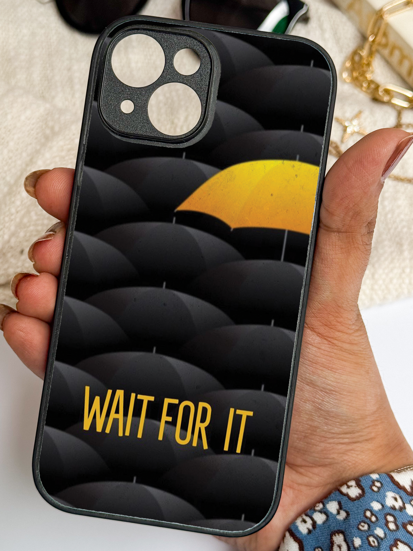 HIMYM Wait For It Premium Glass Back Cover For iPhone 11,12,13,14,15,16,17 Models The Case & Co