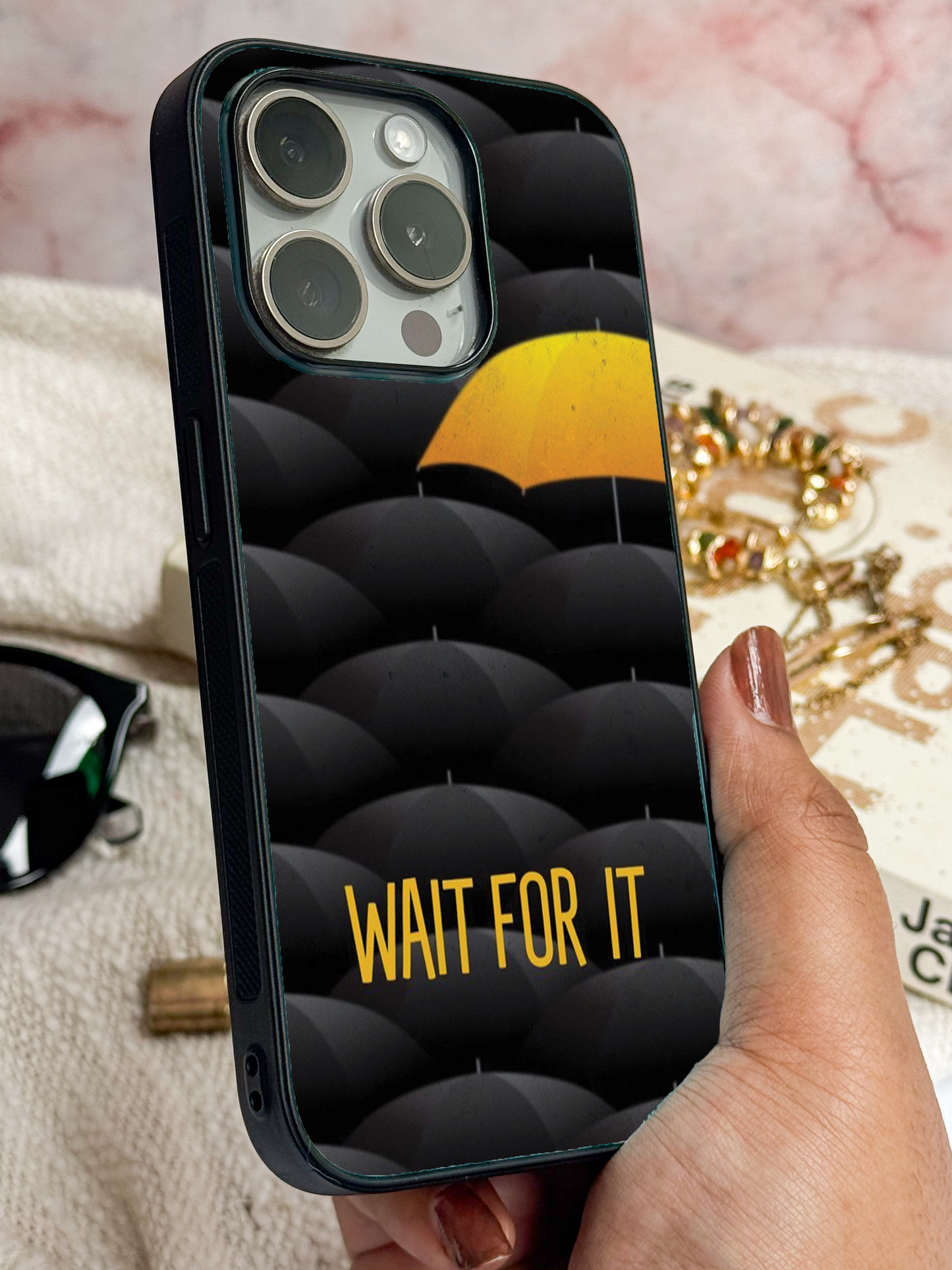 HIMYM Wait For It Premium Glass Back Cover For iPhone 11,12,13,14,15,16,17 Models The Case & Co