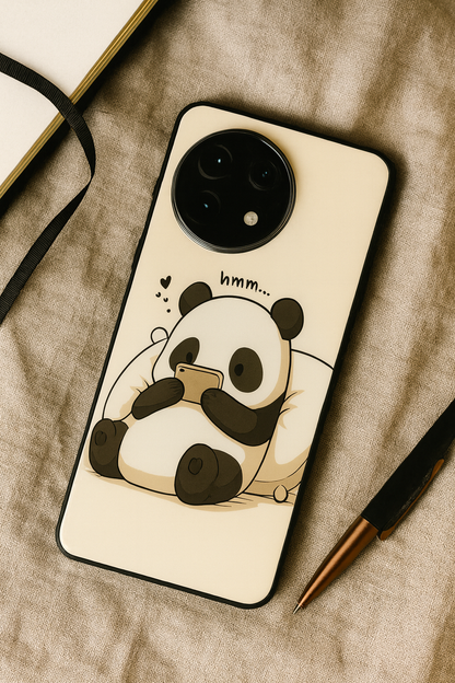 HMM Panda Glass Back Cover For One Plus 13, 12, 11, 10, Nord Series The Case & Co