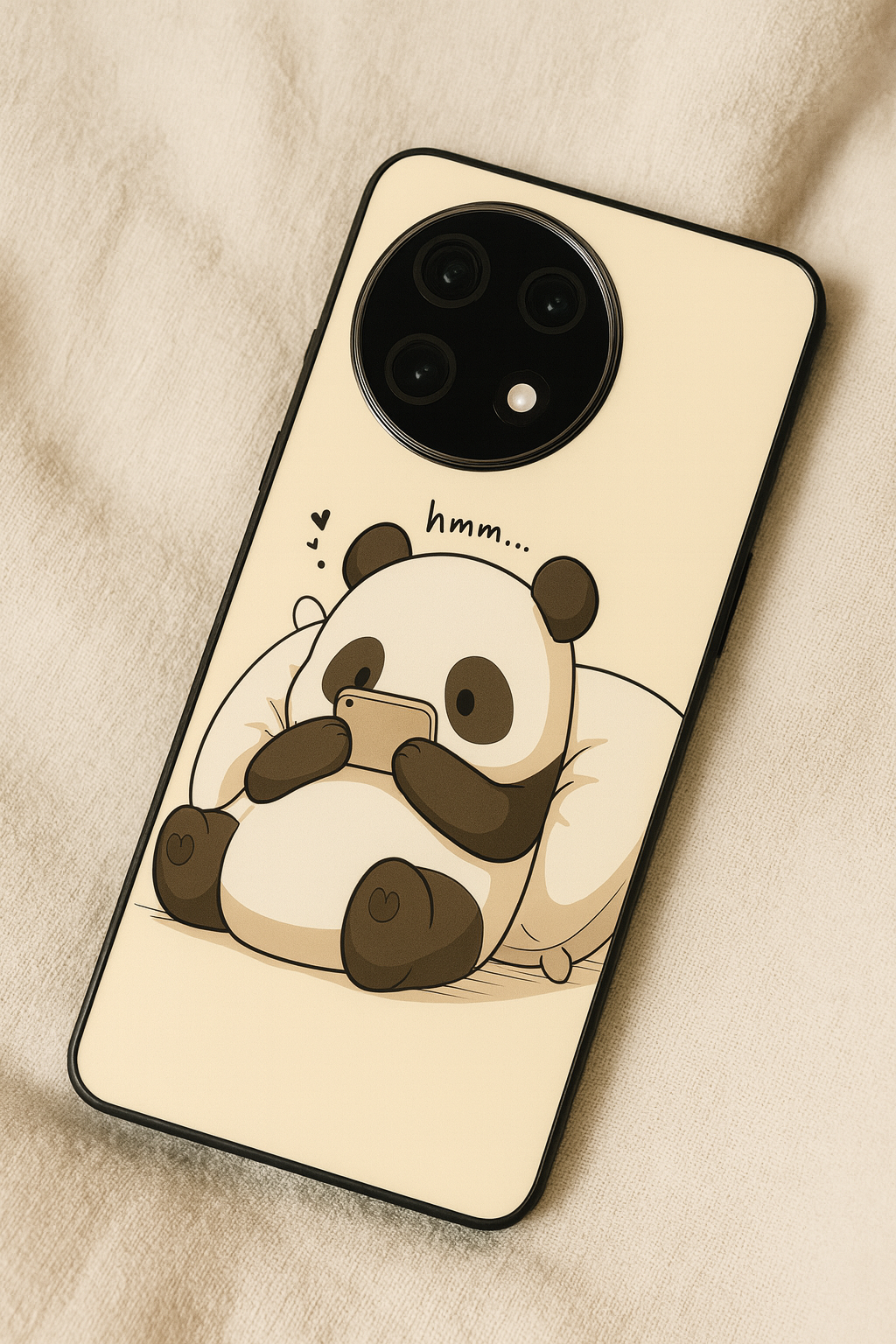 HMM Panda Glass Back Cover For One Plus 13, 12, 11, 10, Nord Series The Case & Co