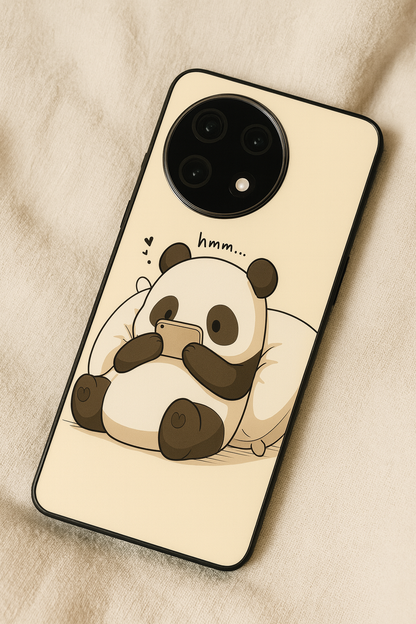 HMM Panda Glass Back Cover For One Plus 13, 12, 11, 10, Nord Series The Case & Co