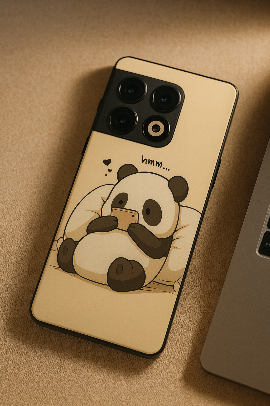 HMM Panda Glass Back Cover For One Plus 13, 12, 11, 10, Nord Series The Case & Co