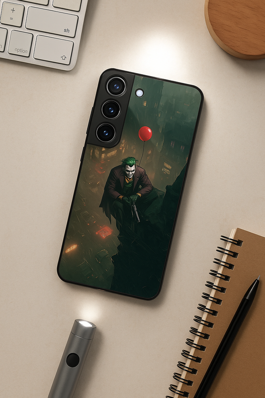 I am Joker Premium Glass Back Cover For Galaxy S, A, M & F Series The Case & Co