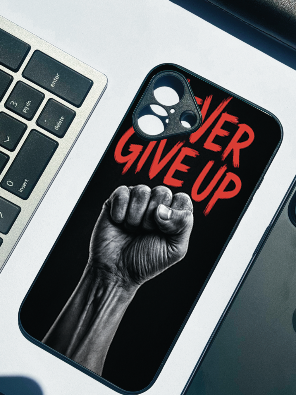 Iron Will Premium Glass Back Cover For iPhone 11,12,13,14,15,16,17 Models The Case & Co