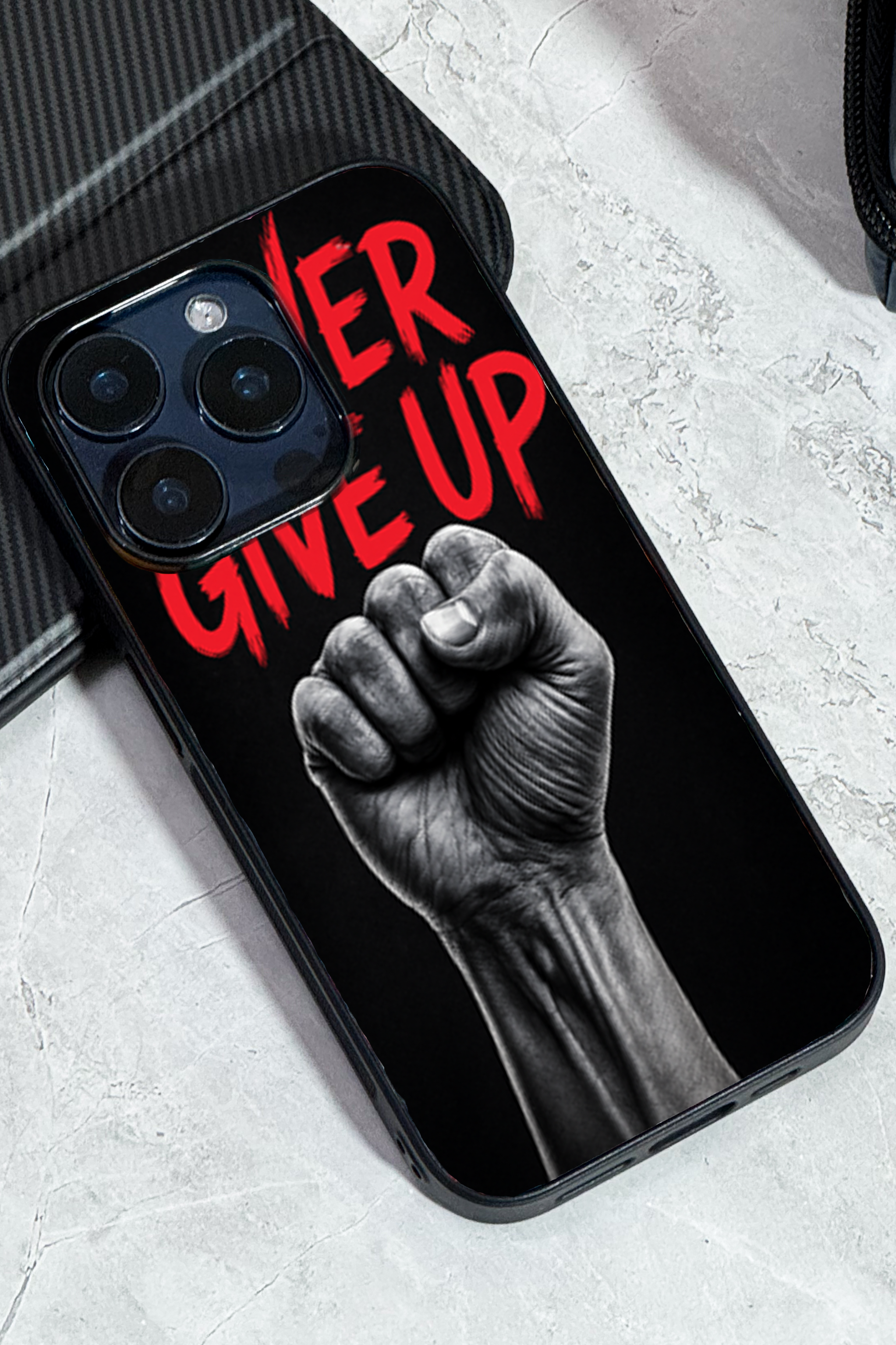 Iron Will Premium Glass Back Cover For iPhone 11,12,13,14,15,16,17 Models The Case & Co