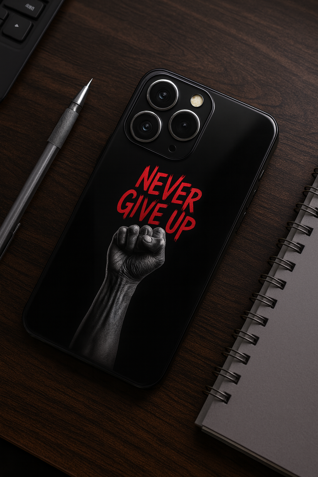 Iron Will Premium Glass Back Cover For iPhone 11,12,13,14,15,16,17 Models The Case & Co