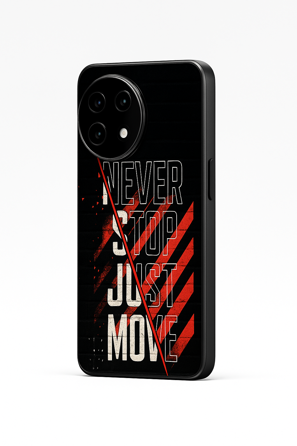 JUST MOVE Premium Glass Back Cover For One Plus 13, 12, 11, 10, Nord Series The Case & Co