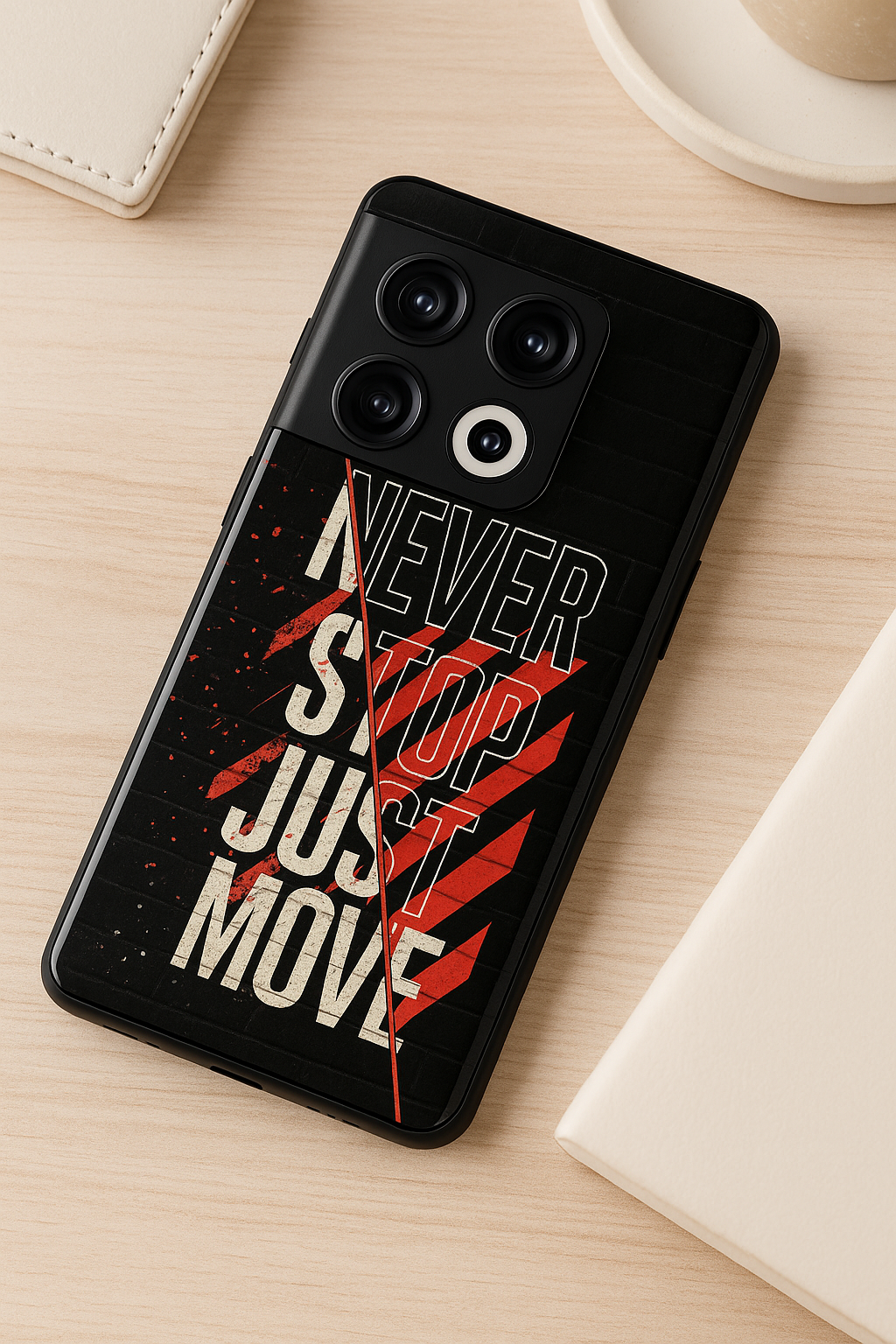 JUST MOVE Premium Glass Back Cover For One Plus 13, 12, 11, 10, Nord Series The Case & Co