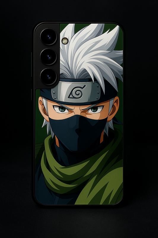 Kakashi Focussed Premium Glass Back Cover For Galaxy S, A, M & F Series The Case & Co