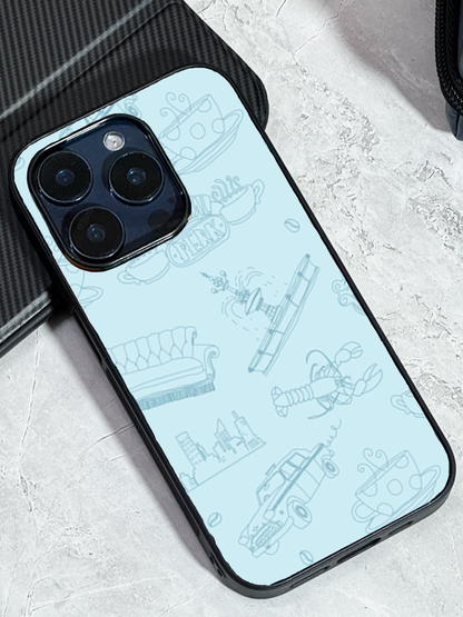 Lazy Latte Premium Glass Back Cover For iPhone 11,12,13,14,15,16,17 Models The Case & Co