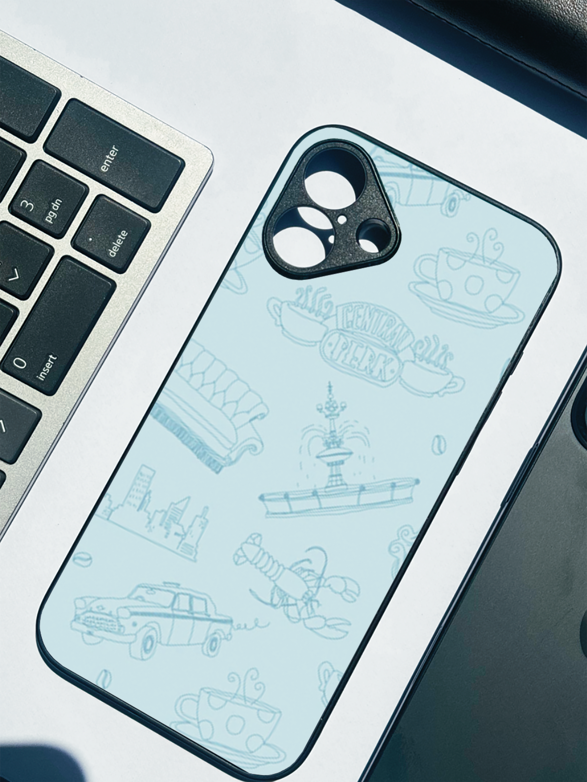 Lazy Latte Premium Glass Back Cover For iPhone 11,12,13,14,15,16,17 Models The Case & Co