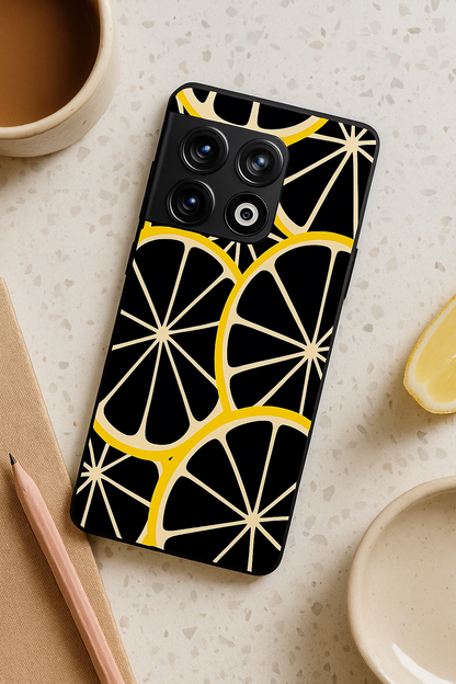 Lemon Pop Premium Glass Back Cover For One Plus 13, 12, 11, 10, Nord Series The Case & Co