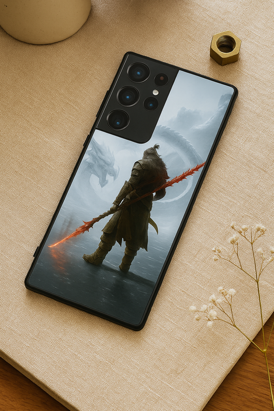 Let's Fight Premium Glass Back Cover For Galaxy S, A, M & F Series The Case & Co