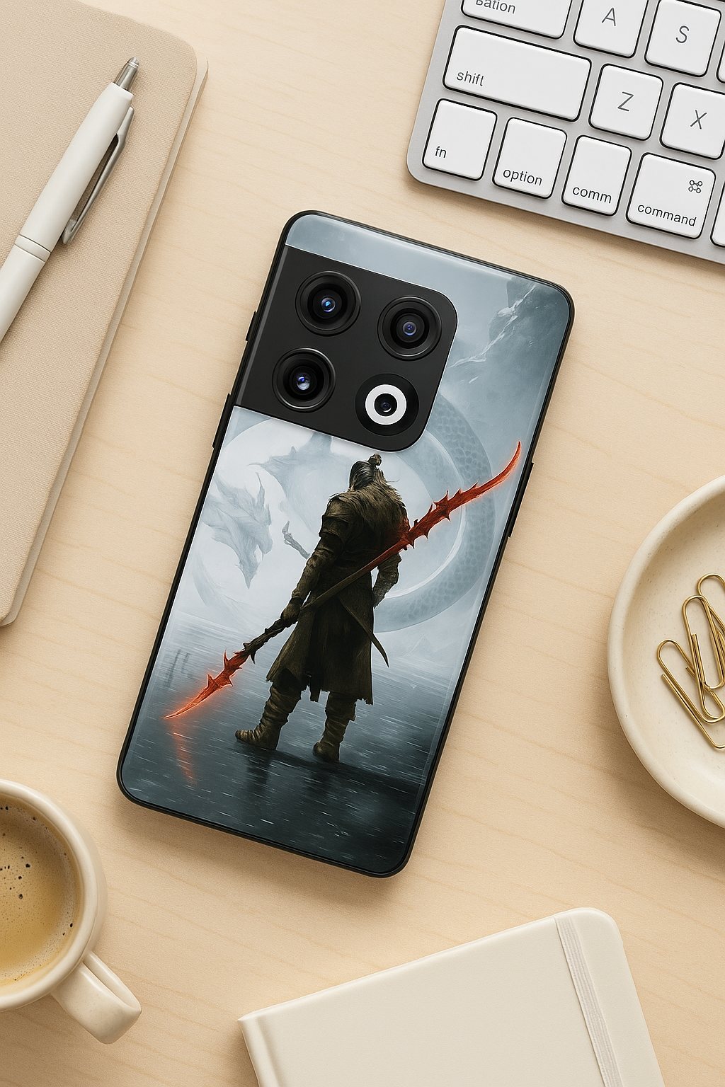 Let's Fight Premium Glass Back Cover For One Plus 13, 12, 11, 10, Nord Series The Case & Co