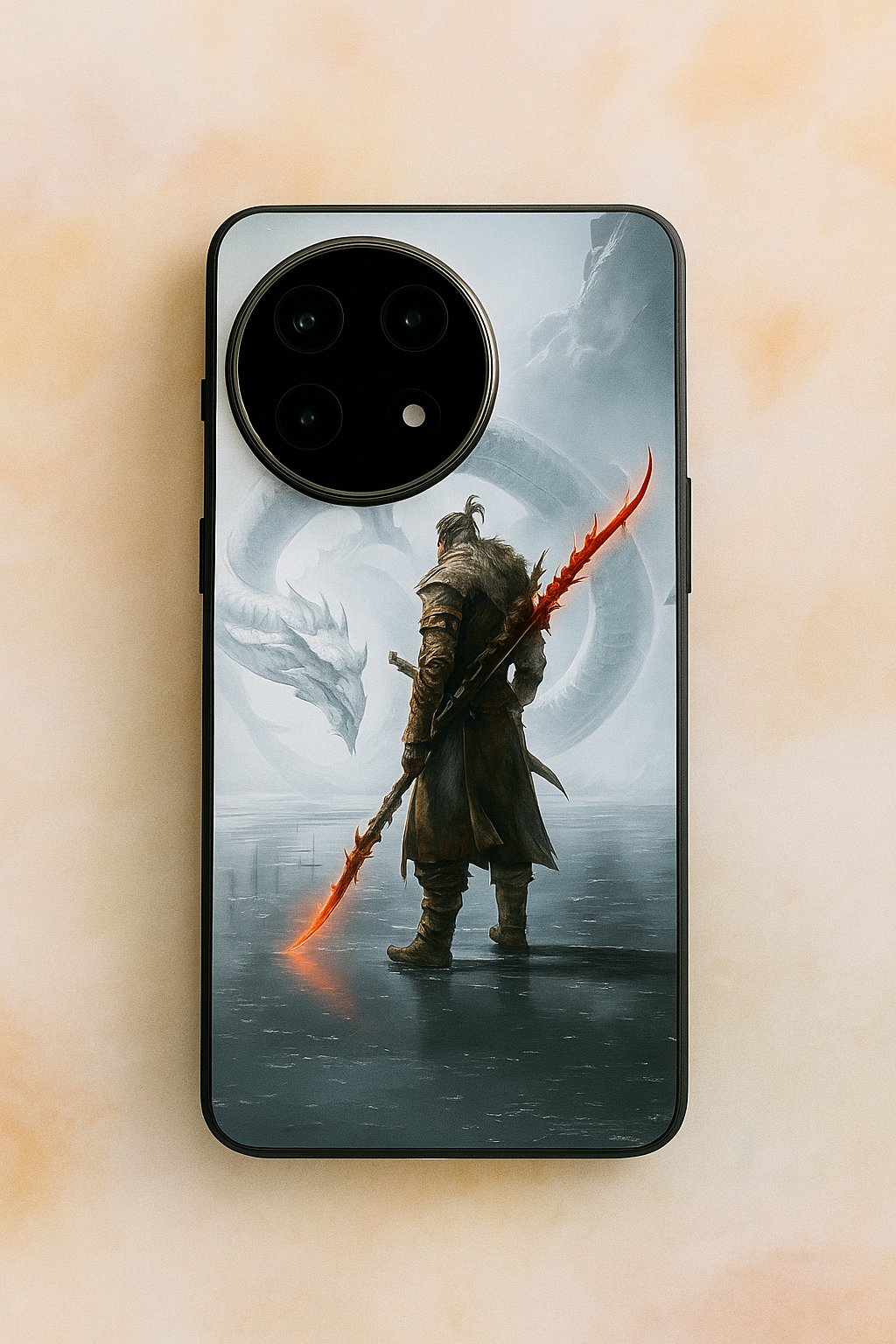 Let's Fight Premium Glass Back Cover For One Plus 13, 12, 11, 10, Nord Series The Case & Co