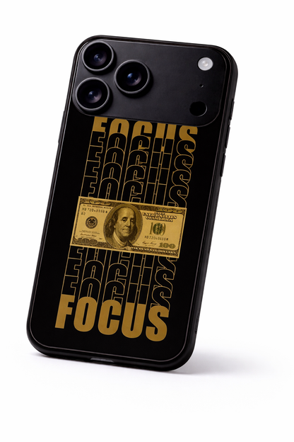 Level Up Focus Premium Glass Back Cover For iPhone 11,12,13,14,15,16,17 Models The Case & Co