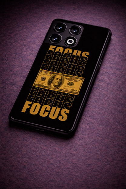 Level Up Focus Premium Glass Back Cover For One Plus 13, 12, 11, 10, Nord Series The Case & Co