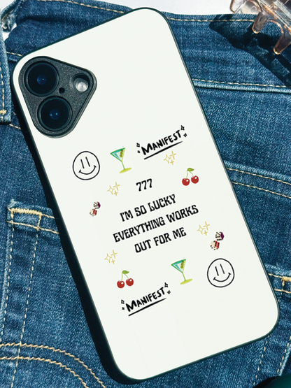 Manifest Mode Premium Glass Back Cover For iPhone 11,12,13,14,15,16,17 Models The Case & Co