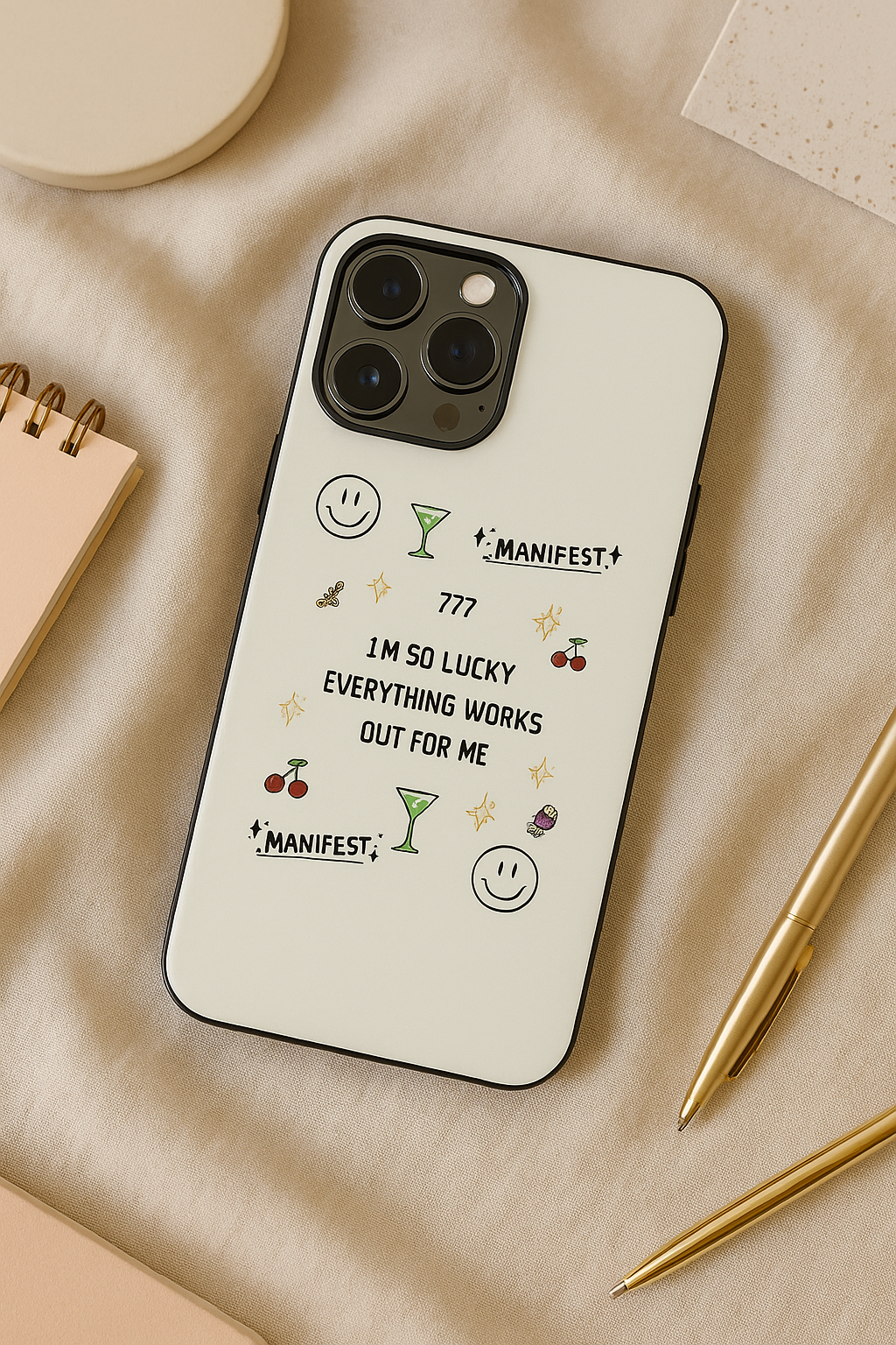 Manifest Mode Premium Glass Back Cover For iPhone 11,12,13,14,15,16,17 Models The Case & Co