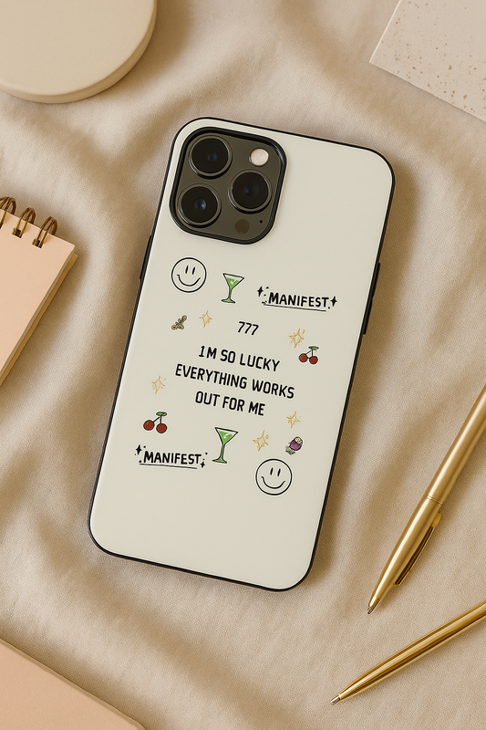 Manifest Mode Premium Glass Back Cover For iPhone 11,12,13,14,15,16,17 Models The Case & Co