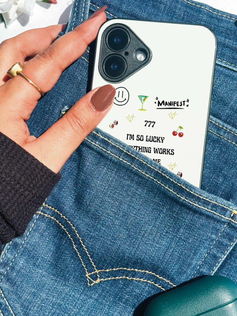 Manifest Mode Premium Glass Back Cover For iPhone 11,12,13,14,15,16,17 Models The Case & Co