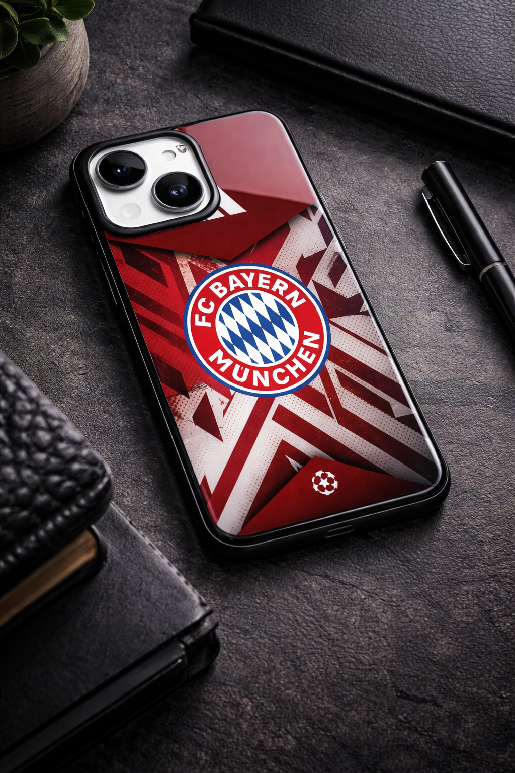 Matchday Bayern Premium Glass Back Cover For iPhone 11,12,13,14,15,16,17 Models The Case & Co