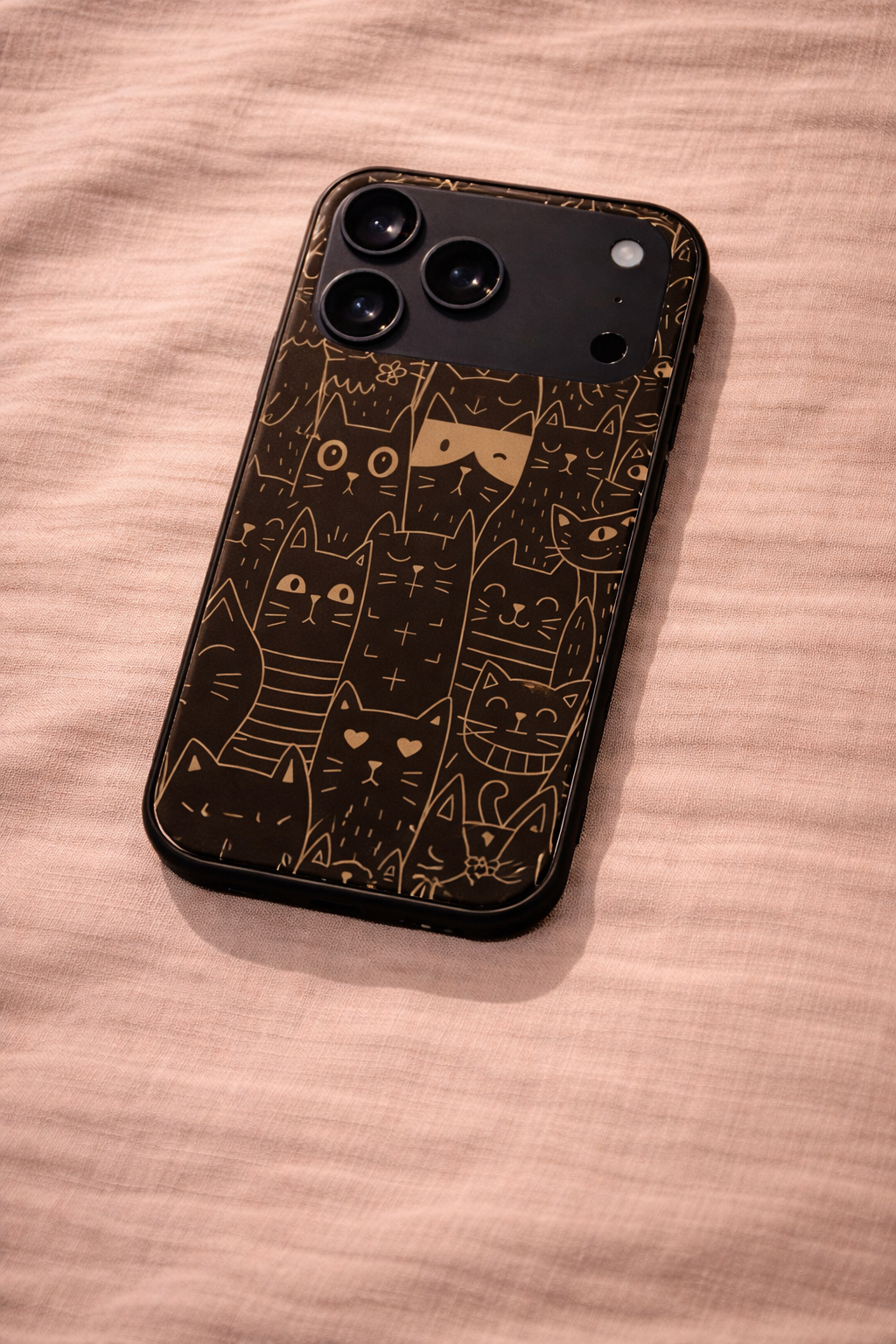 Meow You Too Premium Glass Back Cover For iPhone 11,12,13,14,15,16,17 Models The Case & Co