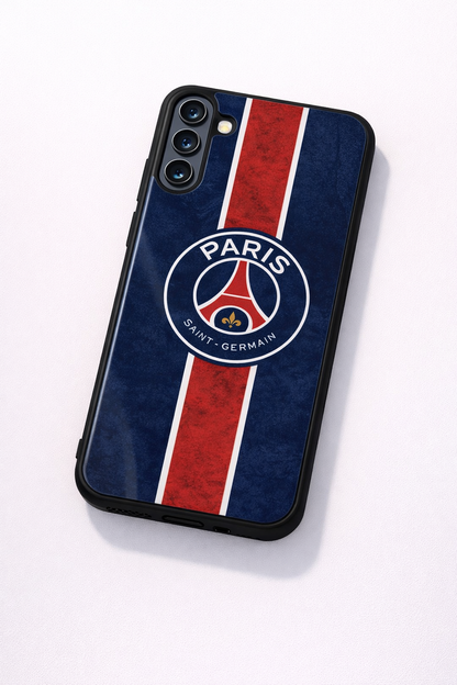 Midnight Paris Premium Glass Back Cover For Galaxy S, A, M & F Series The Case & Co