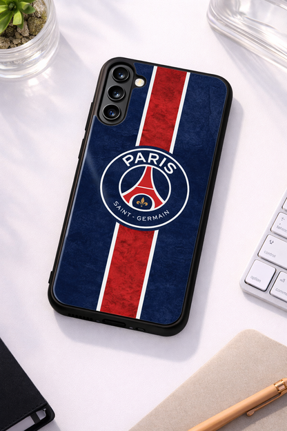 Midnight Paris Premium Glass Back Cover For Galaxy S, A, M & F Series The Case & Co