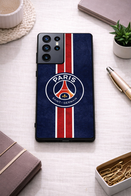 Midnight Paris Premium Glass Back Cover For Galaxy S, A, M & F Series The Case & Co