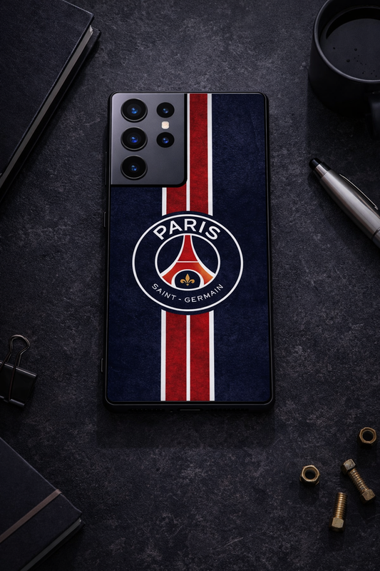 Midnight Paris Premium Glass Back Cover For Galaxy S, A, M & F Series The Case & Co