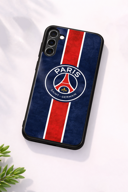 Midnight Paris Premium Glass Back Cover For Galaxy S, A, M & F Series The Case & Co