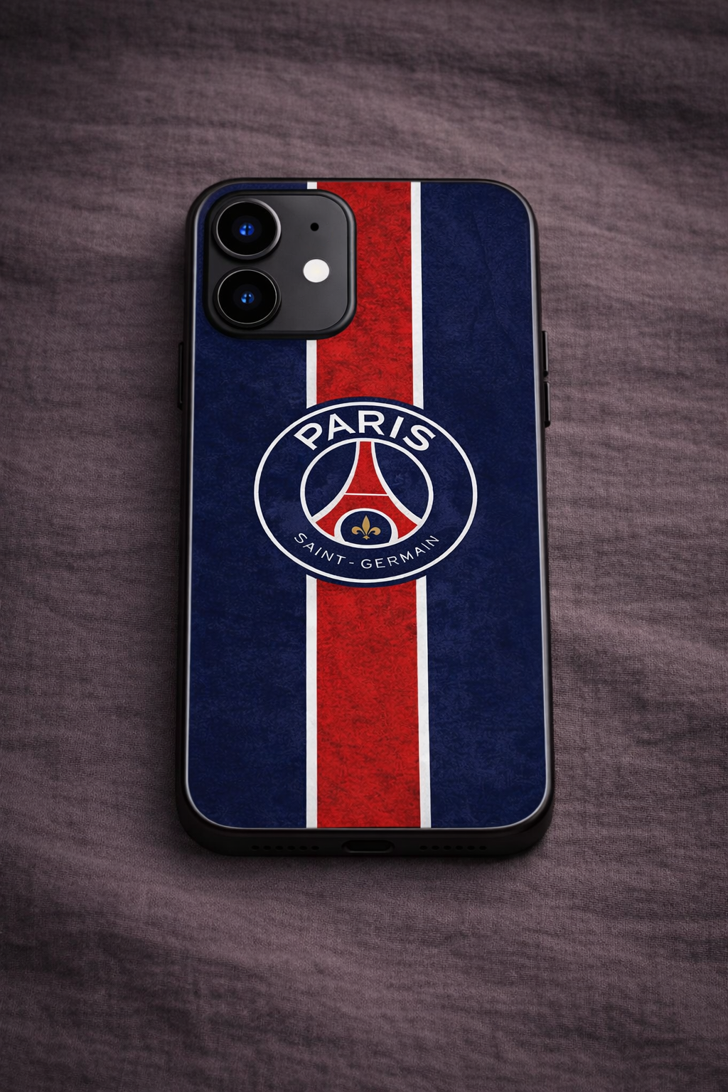 Midnight Paris Premium Glass Back Cover For iPhone 11,12,13,14,15,16,17 Models The Case & Co