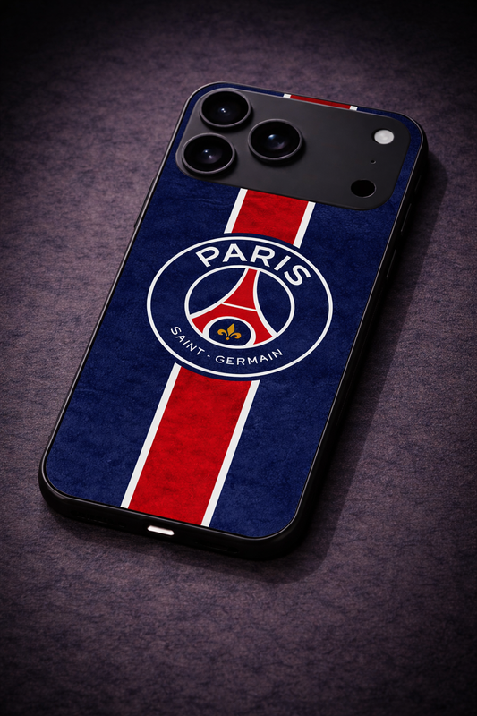 Midnight Paris Premium Glass Back Cover For iPhone 11,12,13,14,15,16,17 Models The Case & Co