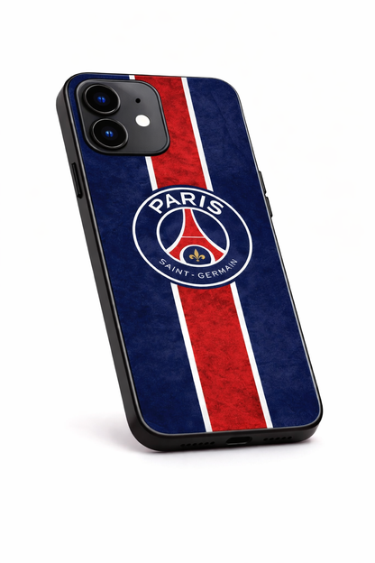 Midnight Paris Premium Glass Back Cover For iPhone 11,12,13,14,15,16,17 Models The Case & Co