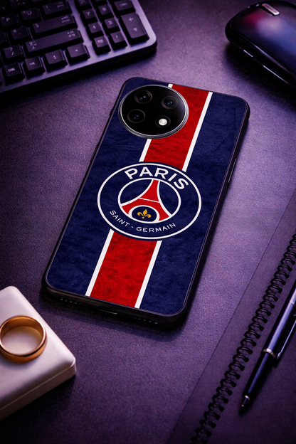 Midnight Paris Premium Glass Back Cover For One Plus 13, 12, 11, 10, Nord Series The Case & Co