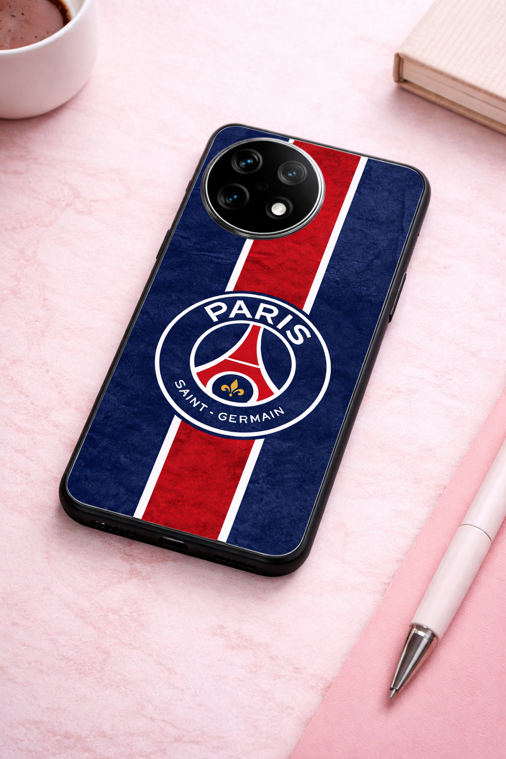 Midnight Paris Premium Glass Back Cover For One Plus 13, 12, 11, 10, Nord Series The Case & Co