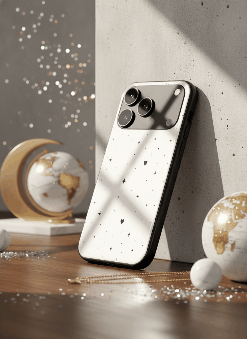 Minimal Love Glass Back Cover For iPhone 11-17 The Case & Co