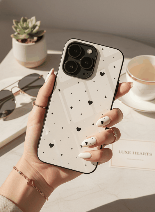 Minimal Love Glass Back Cover For iPhone 11-17 The Case & Co