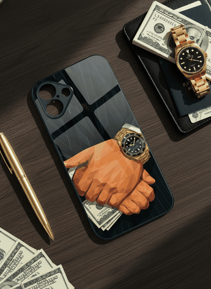 Money Matters Glass Back Cover For iPhone 11-17 The Case & Co