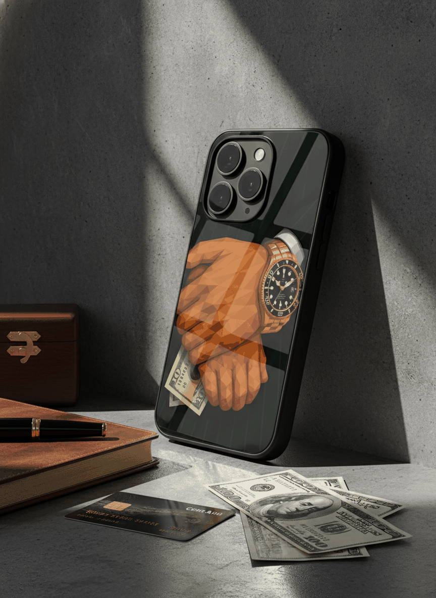 Money Matters Glass Back Cover For iPhone 11-17 The Case & Co
