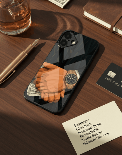 Money Matters Glass Back Cover For iPhone 11-17 The Case & Co