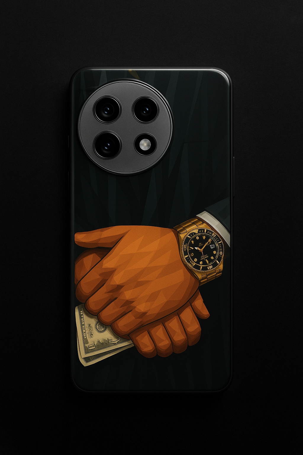 Money Matters Premium Glass Back Cover For One Plus 13, 12, 11, 10, Nord Series The Case & Co