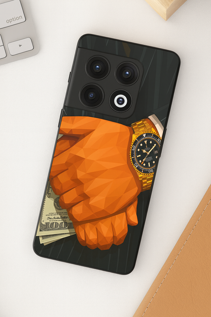 Money Matters Premium Glass Back Cover For One Plus 13, 12, 11, 10, Nord Series The Case & Co