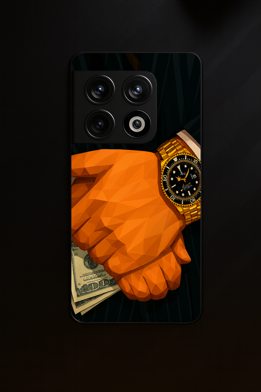 Money Matters Premium Glass Back Cover For One Plus 13, 12, 11, 10, Nord Series The Case & Co