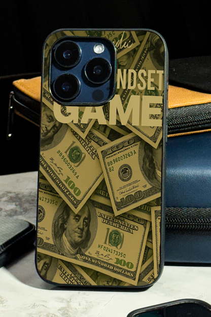 Money Mindsete Premium Glass Back Cover For iPhone 11,12,13,14,15,16,17 Models The Case & Co